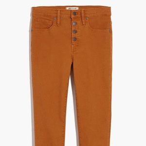 Madewell High Rise Button Front Jeans